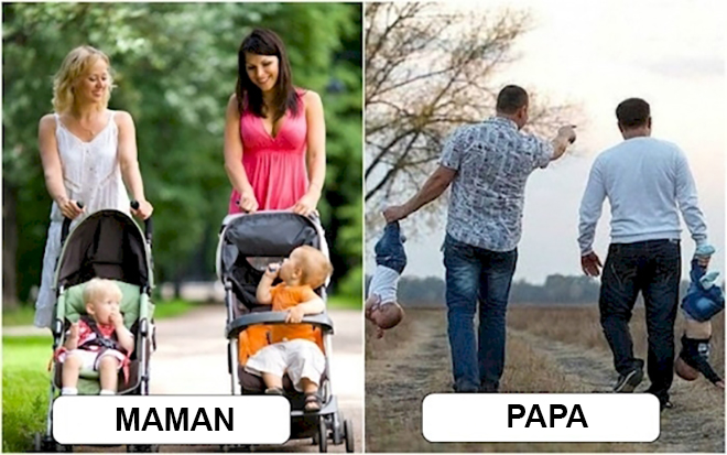 Voici la différence entre un papa et une maman, en 12 photos